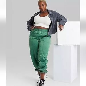 Women's High-Rise Toggle Parachute Pants
